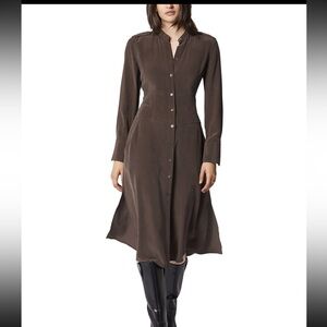 Equipment Thea Silk Midi Dress